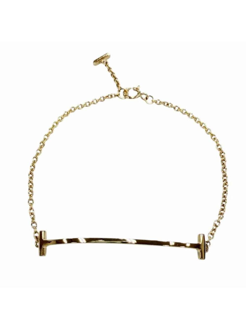 Tiffany & Co T Smile Bracelet Small Yellow Gold
